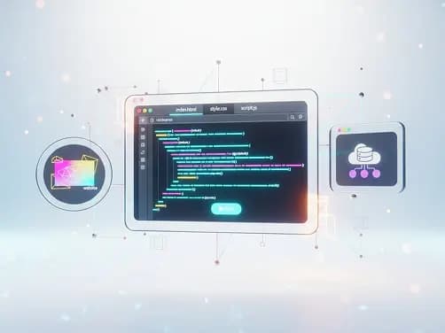 Web development dashboard illustration